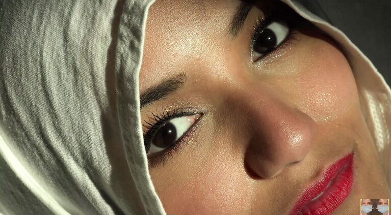 Beautiful Eyes, White Hijab, Viva Athena, Arab Girl Unveils