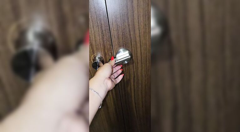 Horny in the restaurant! Fingered on the toilet to orgasm - Jasmine SweetArabic Arabic Cam girl
