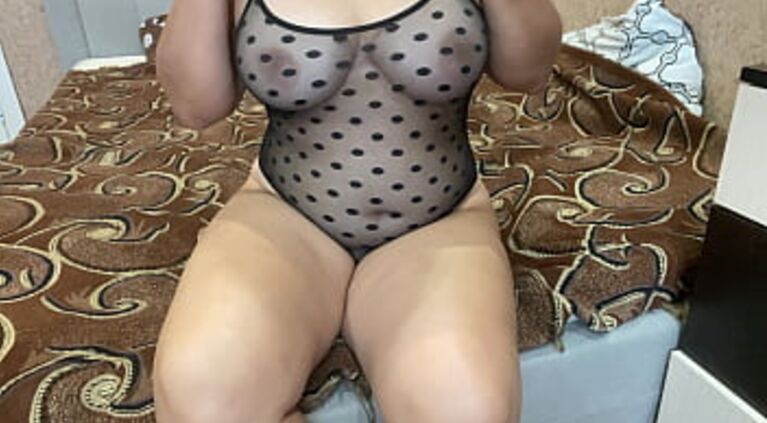 She took it off for her lover, got very excited and finished