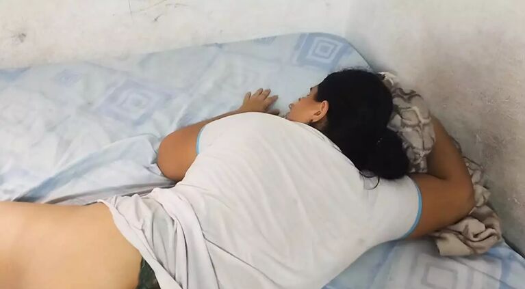 Big ass Latina masturbates with her vibrator while thinking about her stepson
