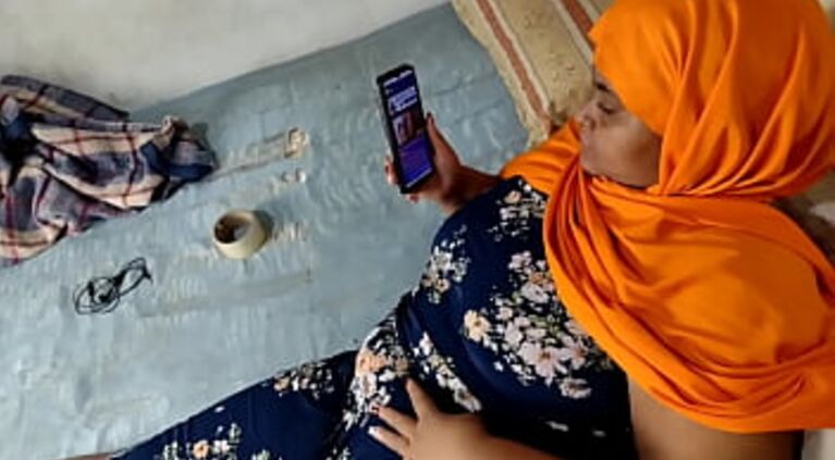 MUSLIM CAN'T HANDLE HORNY MASTURBATES WATCHING A VIDEO AND PROMISED BOYFRIEND CATCHES HER MASTURBING AND ENJOYS