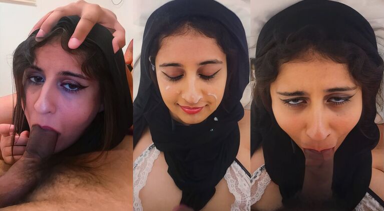 Shy Muslim Daughter Deep Throat Fuck & Big Facial
